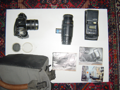 Canon EOS 620 / tamrac Fototasche / Bedienungsanleitungen